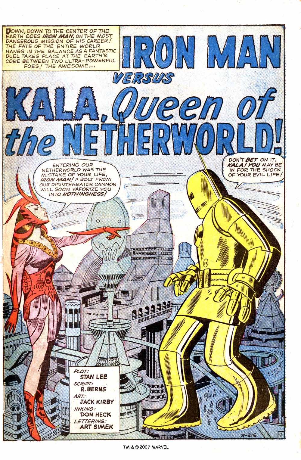 Tales of Suspense #43 Cover: Iron Man VS Kala, Queen of the Underworld!