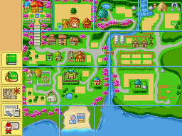 Harvest Moon DS Cute Screenshot: The map