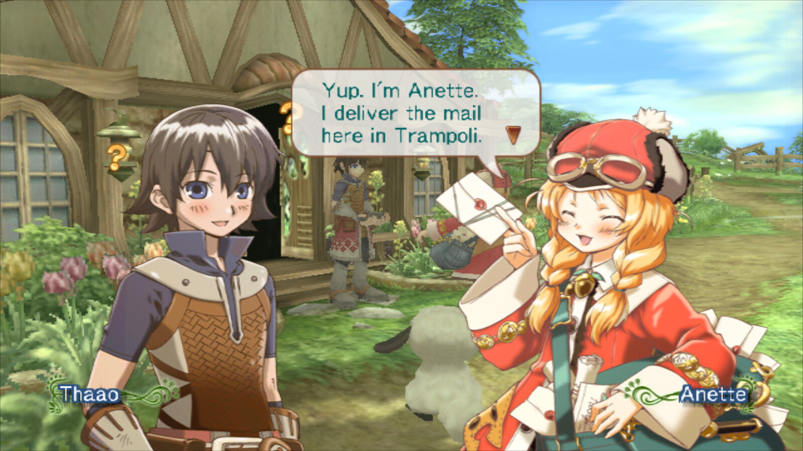 Rune Factory Frontier Screenshot: Meeting Anette